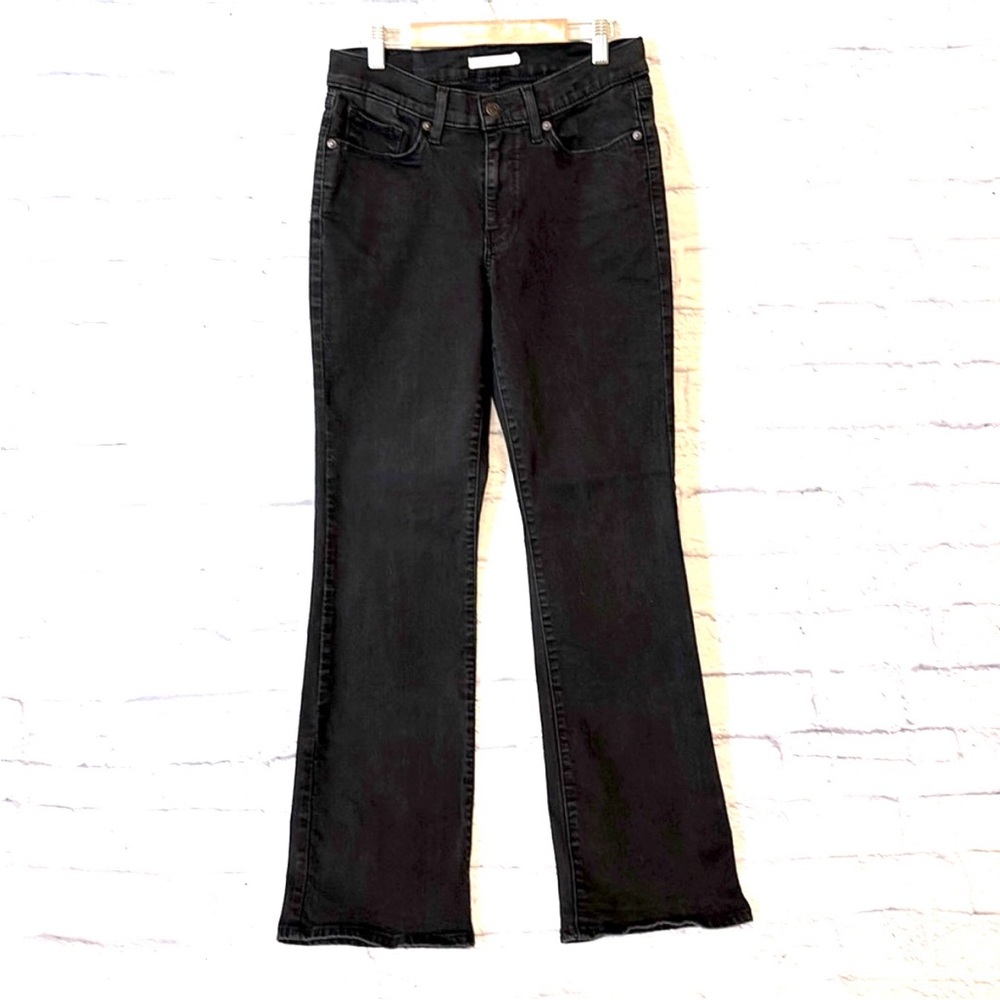 Levi’s Classic Bootcut Jeans Mid Rise Black Stretchy Denim Women’s Size 6/28